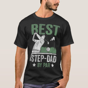 T-shirt Best Step Dad By Par Fête des pères Golf Don