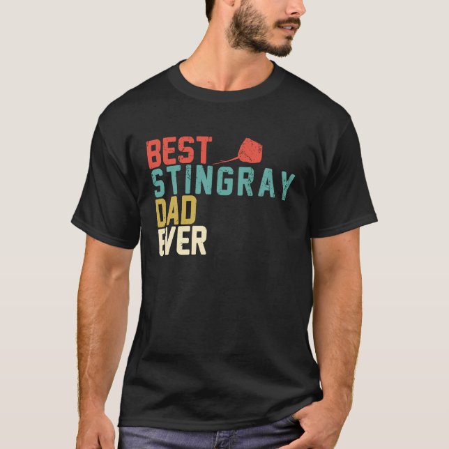 T-shirt Best STINGRAY Dad Ever  Retro Vintage (Devant)