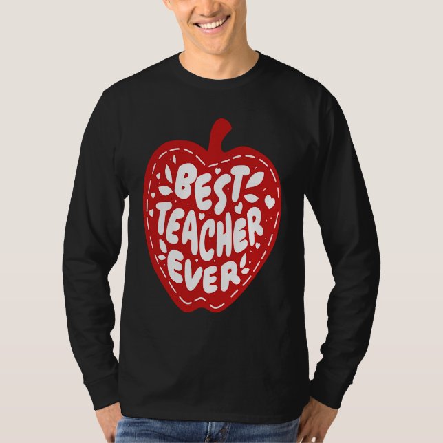 T-shirt Best Teacher Ever (Devant)