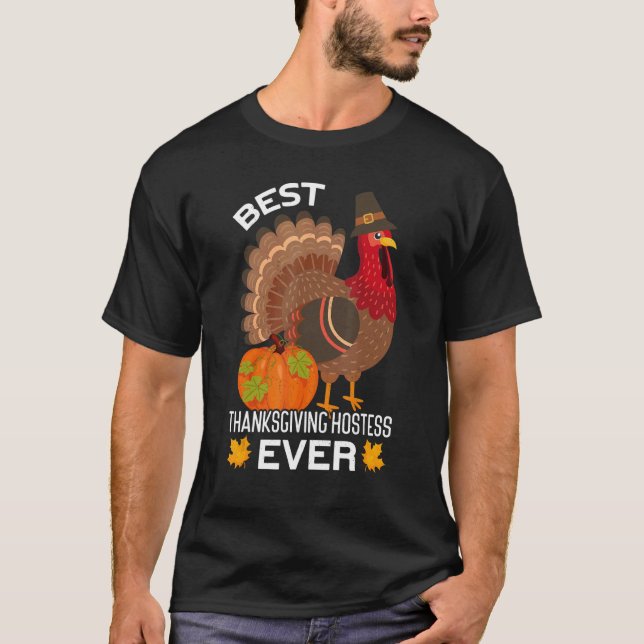 T-shirt Best Thanksgiving Hostess Thanks Giving  Thanksgiv (Devant)