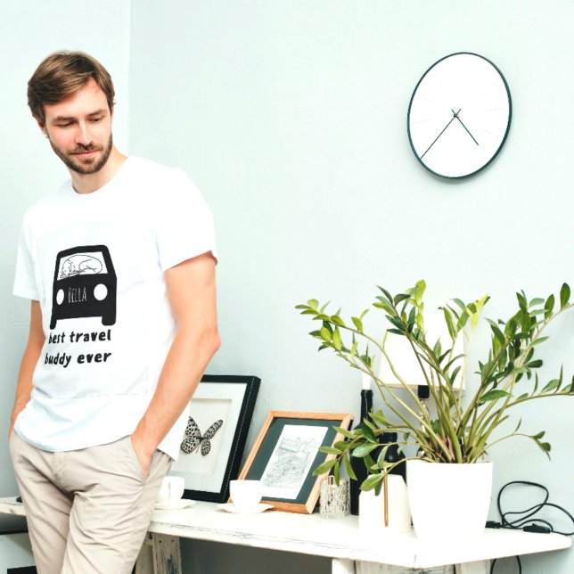 T-shirt Best Travel Buddy Ever (insérer le nom de votre ch (Créateur téléchargé)