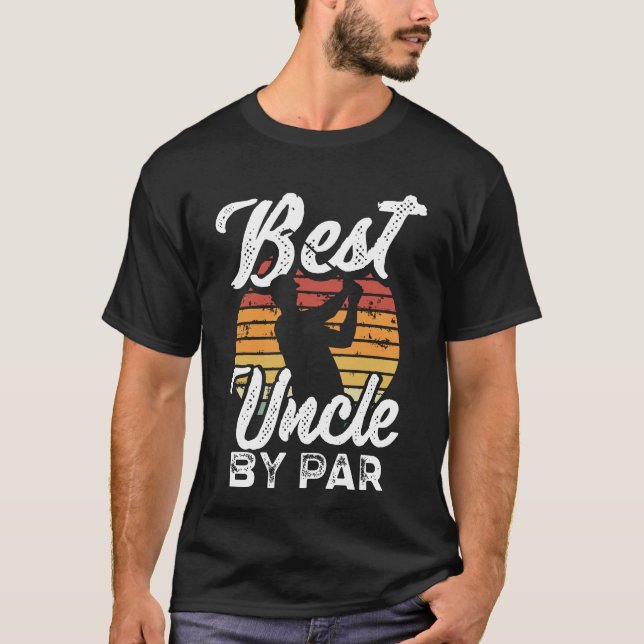 T-shirt Best Uncle By Par Par Vintage Retro Golf Funny Unc (Devant)