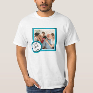 T-shirt Best Uncle Ever Teal Custom Photo Gift Shirt