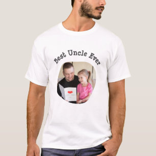 T-shirt Best Uncle Ever téléchargez votre photo de famille