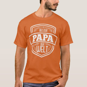 T-shirt Bester Papa der Welt Fête des pères Cadeau Père's