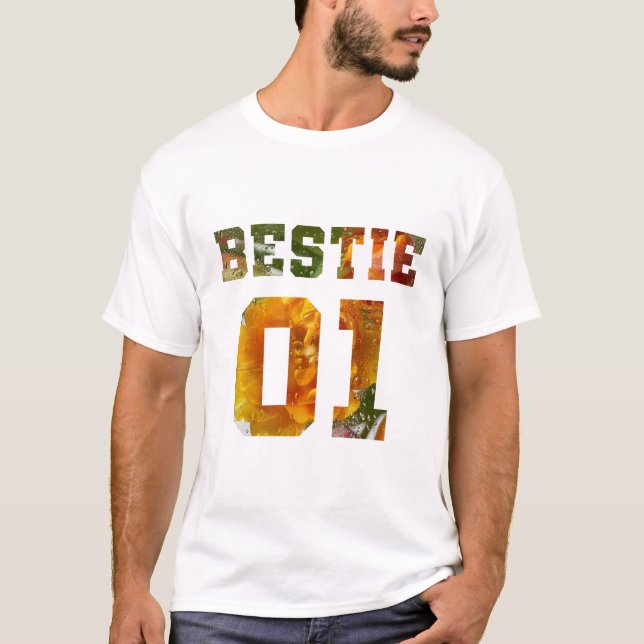 T-shirt Bestie à fleurs 01 (Devant)