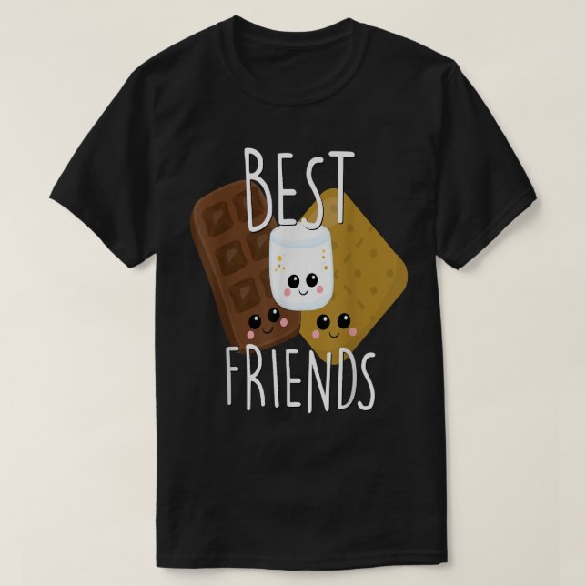 T-shirt Bestie Cadeau Cute Food BFF Best Friend Smores Sco (Design devant)