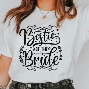 T-shirt Bestie de la mariée   maillot de l'équipe nuptiale
