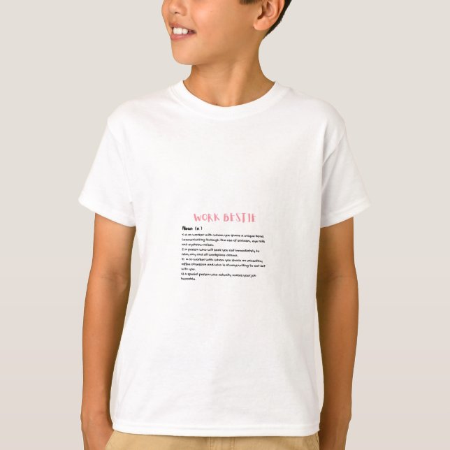 T-shirt Bestie de travail Définition classique (Devant)