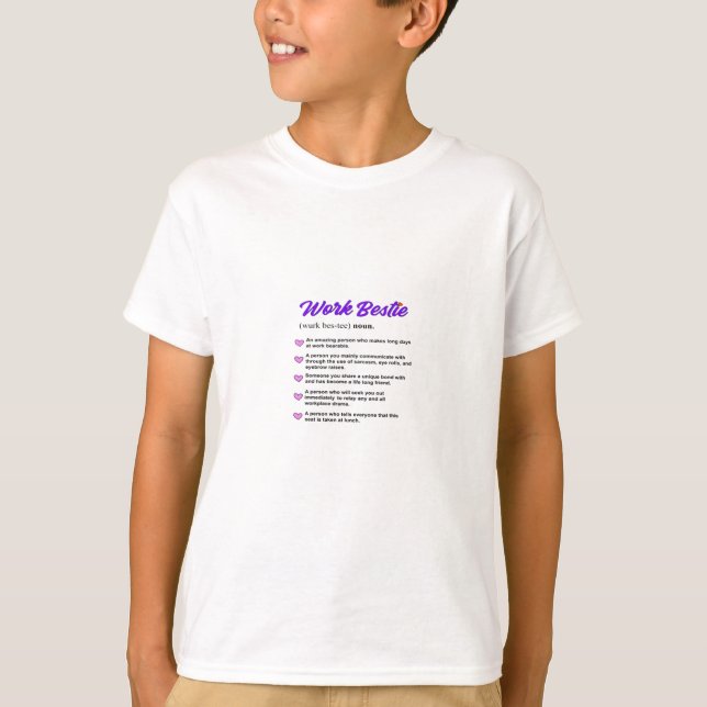 T-shirt Bestie de travail Définition Virale classique (Devant)