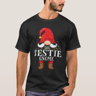 T-shirt Bestie Gnome Matching Christmas Family Pajama 