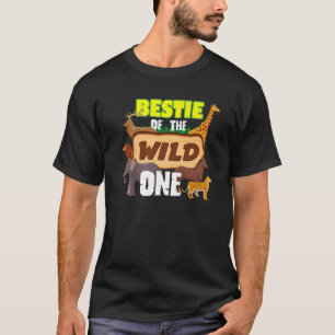 T-shirt Bestie Of The Wild One Zoo Keeper Safari Animal Bi