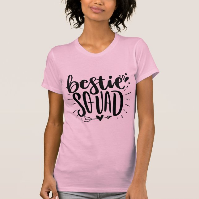 T-shirt Bestie Squad BFF meilleure amitié Letting (Devant)
