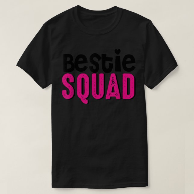 T-shirt Bestie Squad Meilleur Ami BFF Correspondant Couple (Design devant)
