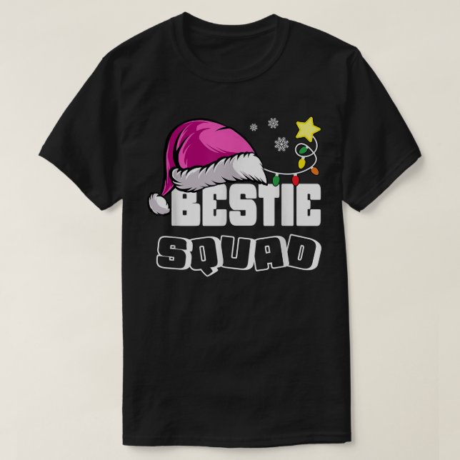 T-shirt Bestie Squad Meilleur Ami BFF Père Noël Fun Chris (Design devant)