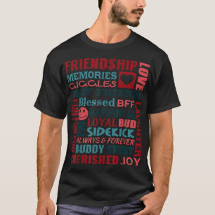 T-shirt BestieFriendship Collage Best Friends BFF Cadeau