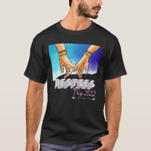 T-shirt Besties amusantes Voyage 2022 Vacances d'été Famil