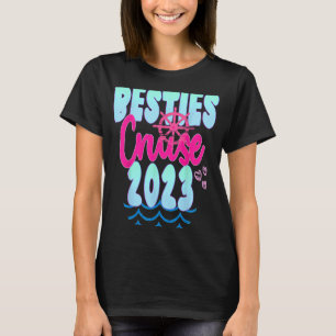 T-shirt Besties Croisière Voyage 2023 Voyage filles Cruisi
