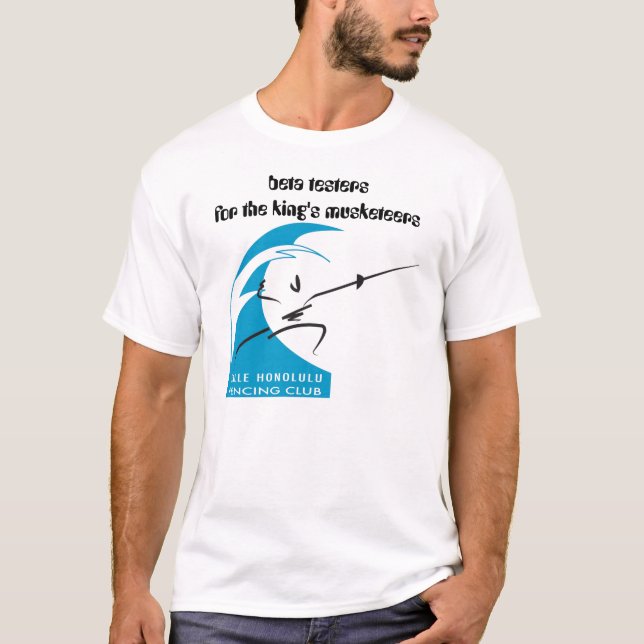 T-shirt bêtas testeurs pour les mousquetaires du roi (Devant)