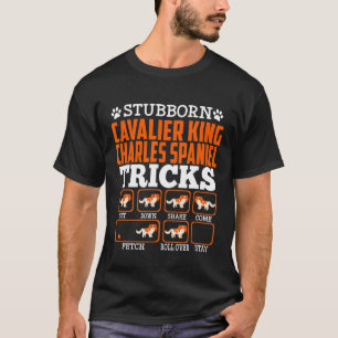 T-shirt Bête Cavalier King Charles Spaniel Tricks Funn