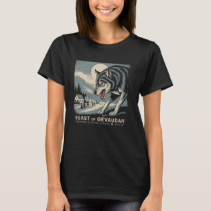 T-shirt Bête de Gevaudan Cryptid Wolf France Folklore