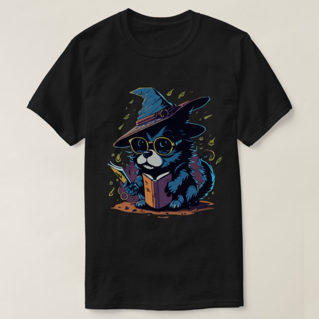 T-shirt Bête de livre magique (Design devant)