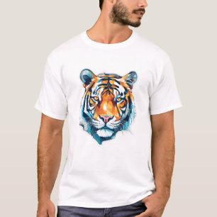 T-shirt Bête de tigre animal monde de la faune Découverte