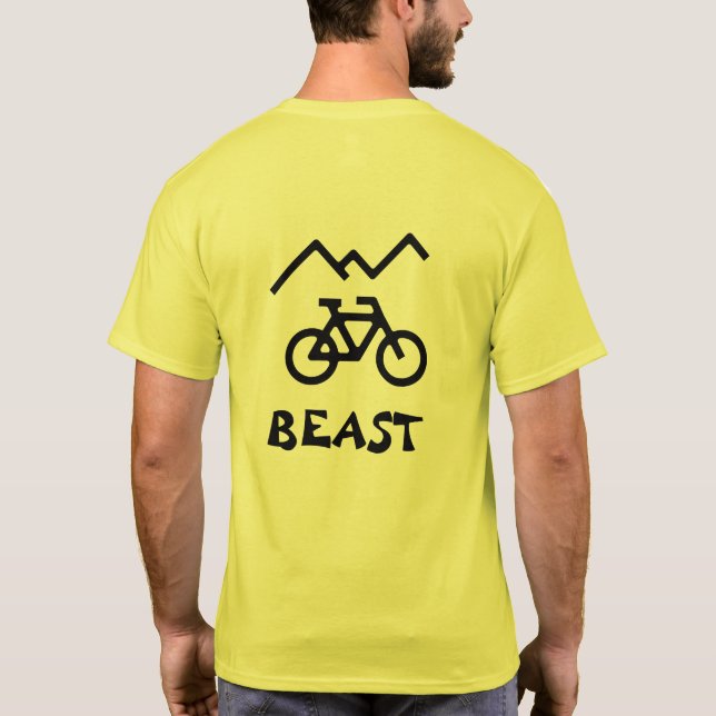 T-shirt Bête de vélo de montagne (Dos)