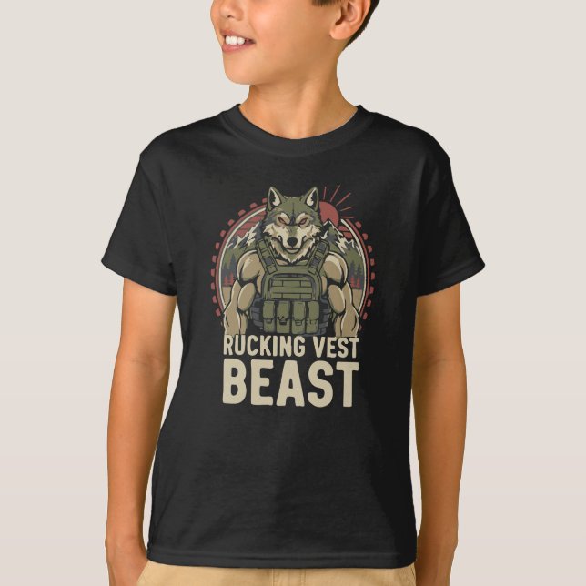 T-shirt Bête de Veste de Rucking (Devant)