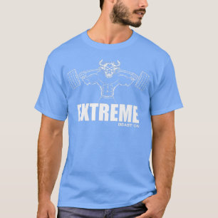 T-shirt Bête Extrême Sur Bulle Gym Motivation Fitness Sayi