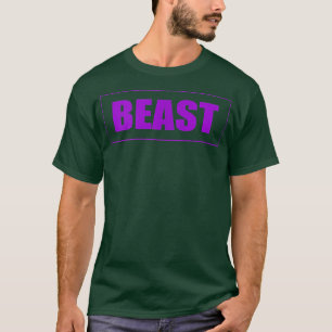 T-shirt Bête Gym Motivation Purple Couleur Fitness Exercic