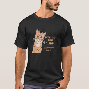 T-shirt Bête la Mode Activée Chat Drôle Amateur d'Animaux