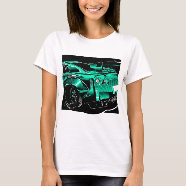 T-SHIRT BÊTE VERTE R R35 GTR (Devant)
