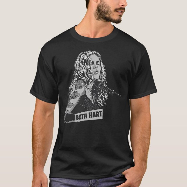 T-shirt Beth Hart Noir et blanc (Devant)