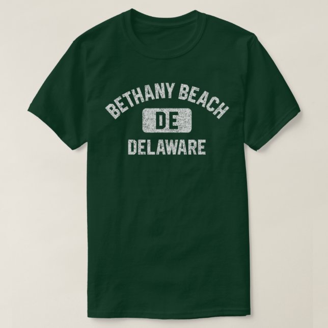 T-shirt Bethany Beach DE Delaware Gym Style Whi Perdu (Design devant)