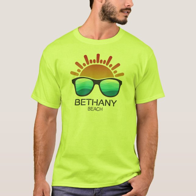 T-shirt Bethany Beach Delaware Lunettes de soleil (Devant)