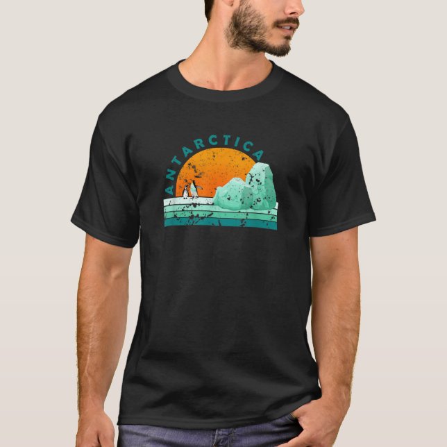 T-shirt Bethcentral Vacation Gifts Antarctica Tourist Vint (Devant)