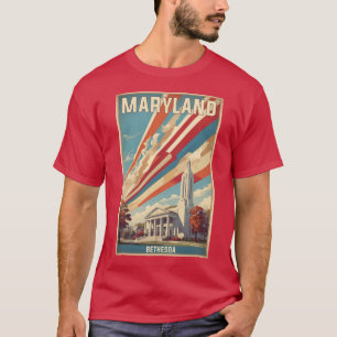 T-shirt Bethesda Maryland USA Tourisme Vintage voyage