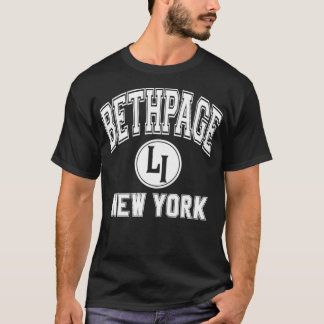 T-shirt Bethpage New York LI New York Style Varsity Rose a