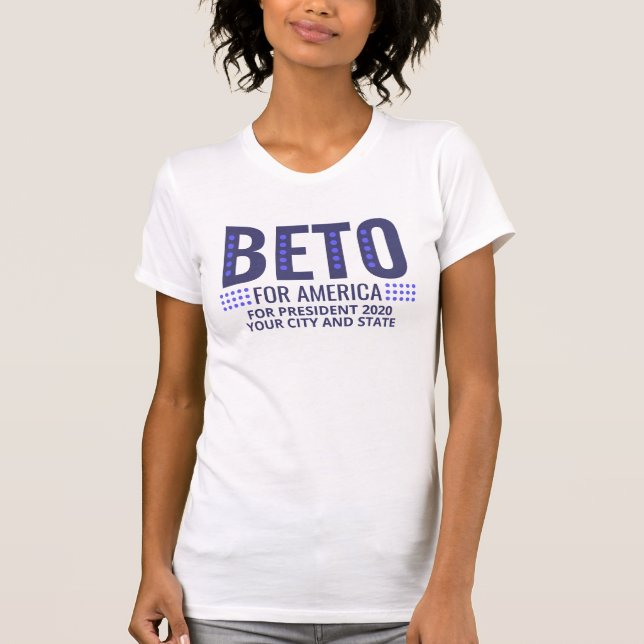 T-shirt Beto 2020 pour le Président Personalized (Devant)