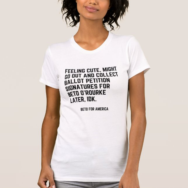 T-shirt Beto Feeling Sympathies Signatures Tee - Lettres e (Devant)