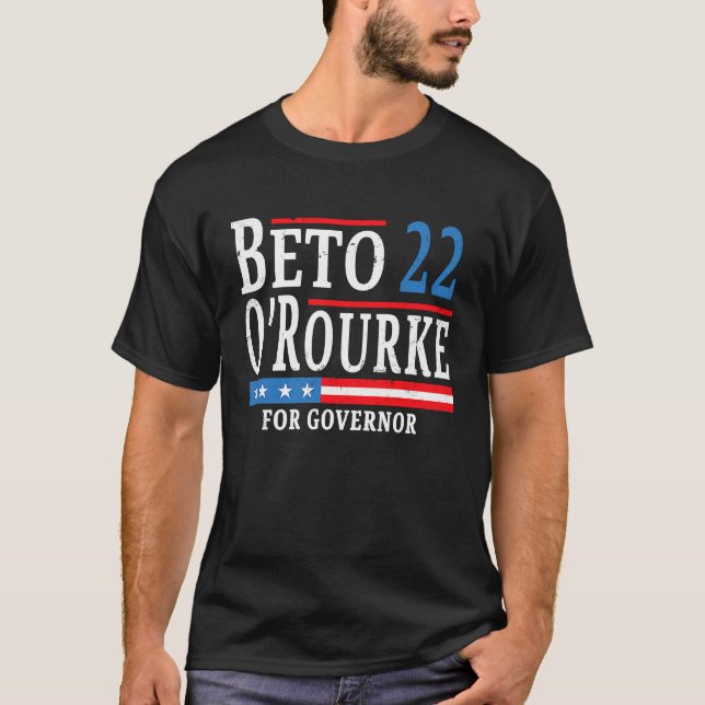 T-shirt Beto O'Rourke Pour Gouverneur 2022 Beto Pour Texas (Devant)