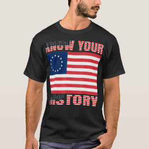T-shirt Betsy Ross Drapeau Vintage 1776 USA American know