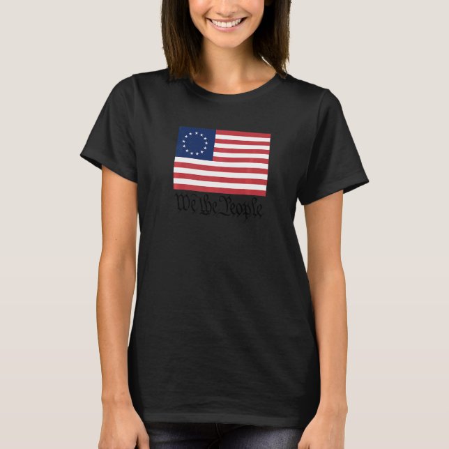 T-shirt Betsy Ross Drapeau We The People 1 (Devant)
