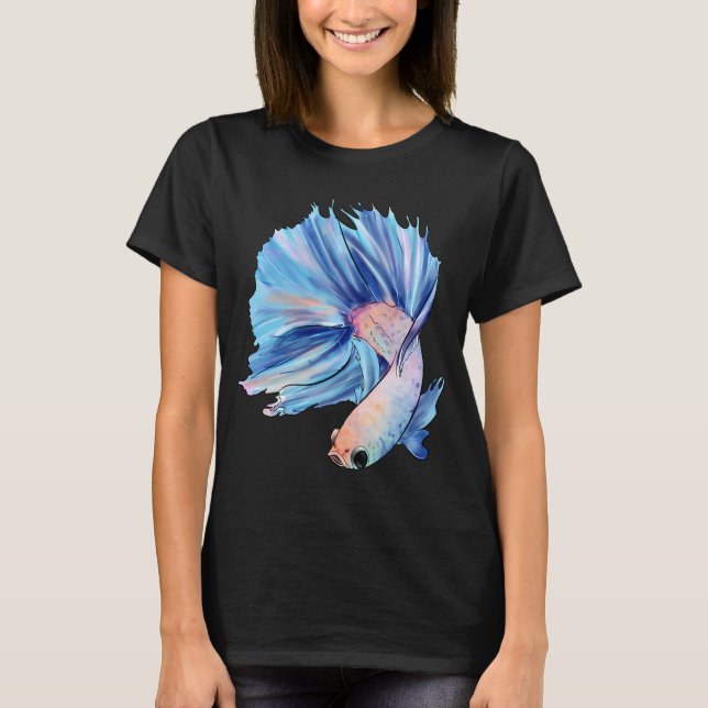T-shirt Betta bleu (Devant)