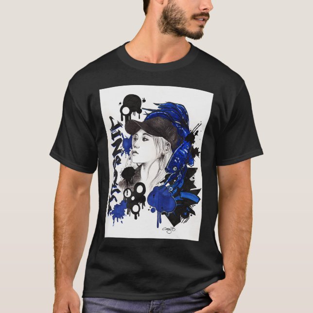 T-shirt Betta Bleue (Devant)