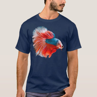 T-shirt Betta Combattre Le Poisson Pour Tous Les Amateurs 