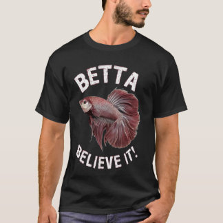 T-shirt Betta croyez que son poisson combattant splendens