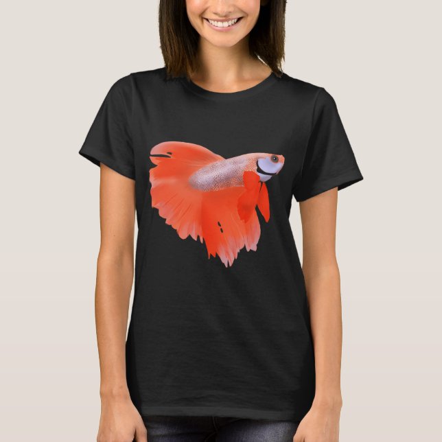 T-shirt Betta Fish Art Numérique (Devant)