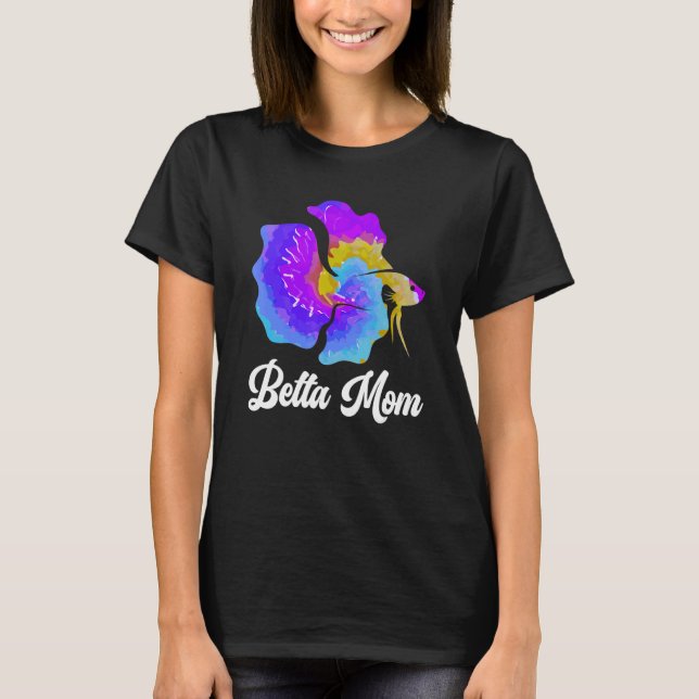T-shirt Betta Maman Betta Fish Maman Aquarium (Devant)